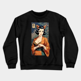 Asian Cat Crewneck Sweatshirt